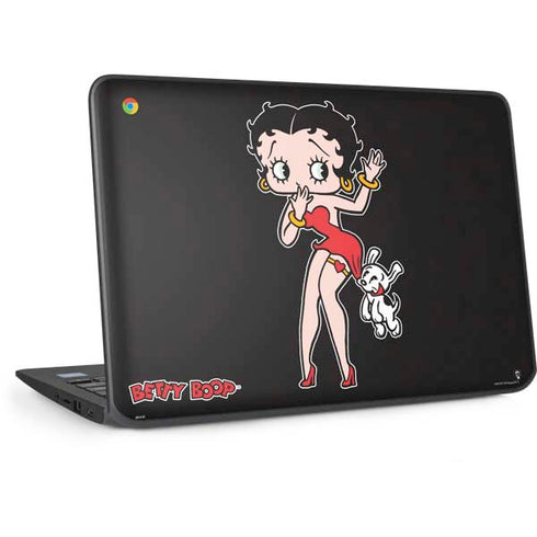 Betty Boop With Puppy HP Chromebook Skin
