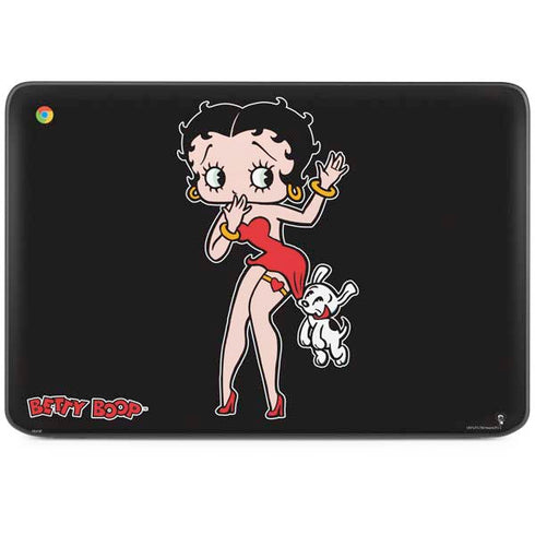 Betty Boop With Puppy HP Chromebook Skin