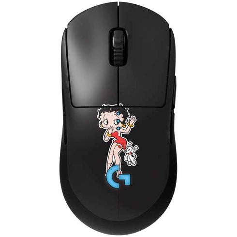 Betty Boop With Puppy G Pro Wireless Gaming Mouse Skin