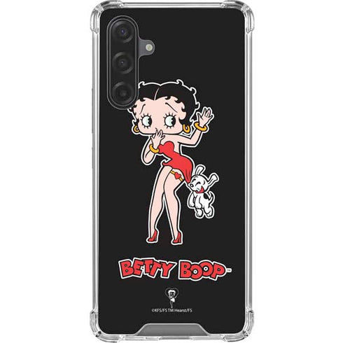 Betty Boop With Puppy Galaxy A17 Clear Case