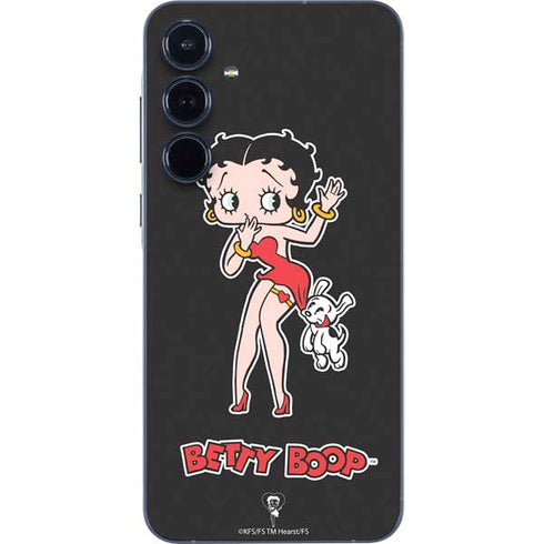 Betty Boop With Puppy Galaxy A35 5G Skin