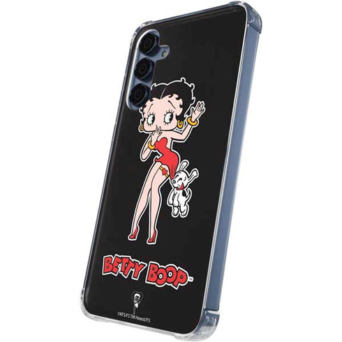 Betty Boop With Puppy Galaxy A55 5G Clear Case