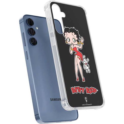 Betty Boop With Puppy Galaxy A55 5G Clear Case