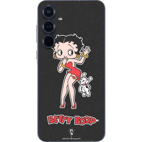 Betty Boop With Puppy Galaxy A55 5G Skin