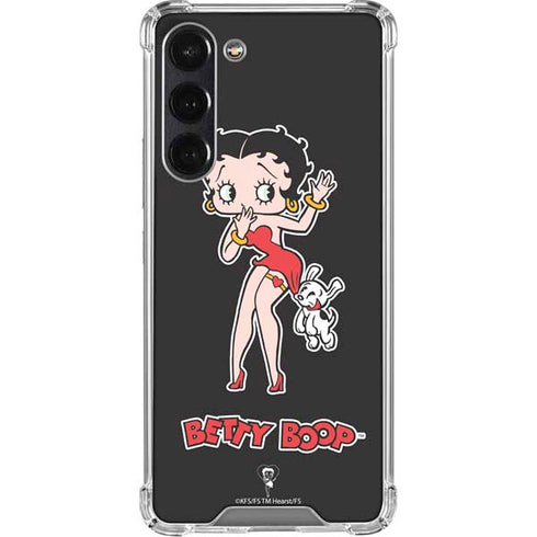 Betty Boop With Puppy Galaxy S24 FE Clear Case