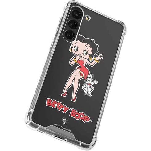 Betty Boop With Puppy Galaxy S24 FE Clear Case