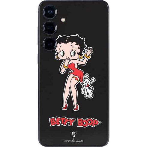 Betty Boop With Puppy Galaxy S24 Plus Skin