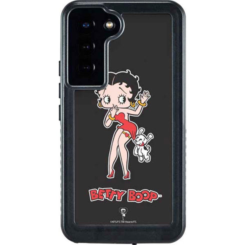 Betty Boop With Puppy Galaxy S24 Plus Waterproof Case