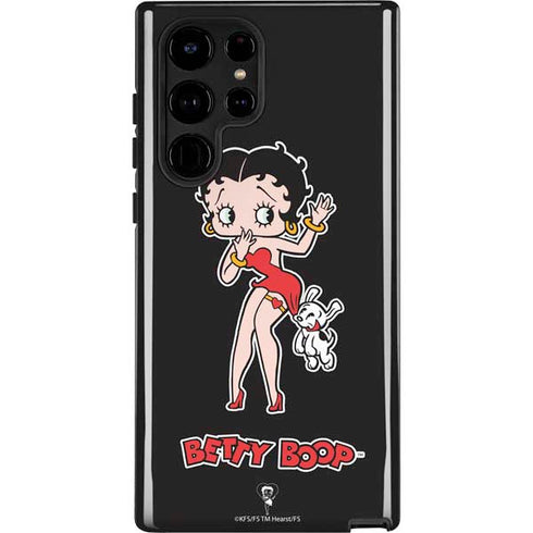 Betty Boop With Puppy Galaxy Cases