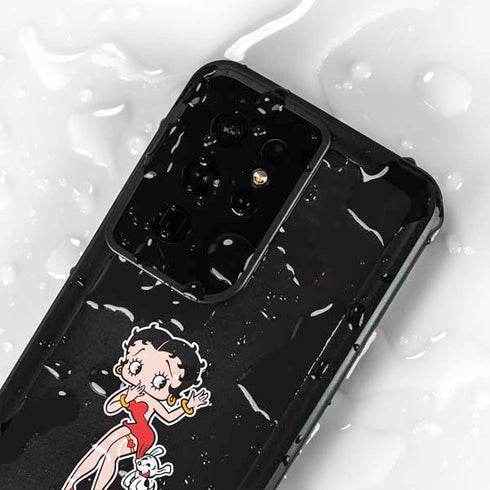 Betty Boop With Puppy Galaxy S24 Ultra Waterproof Case