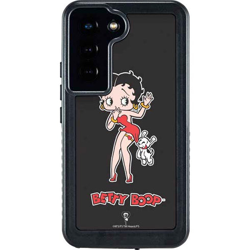 Betty Boop With Puppy Galaxy S24 Waterproof Case