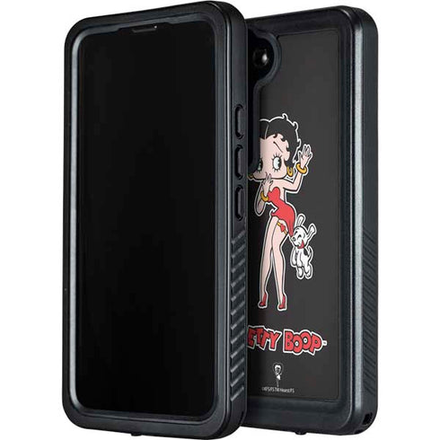 Betty Boop With Puppy Galaxy S24 Waterproof Case