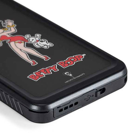 Betty Boop With Puppy Galaxy S24 Waterproof Case