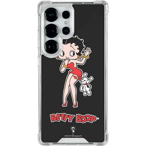 Betty Boop With Puppy Galaxy S25 Ultra Clear Case