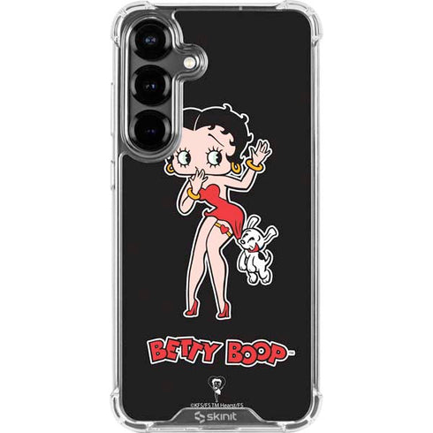 Betty Boop With Puppy Galaxy S26 Plus Clear Case