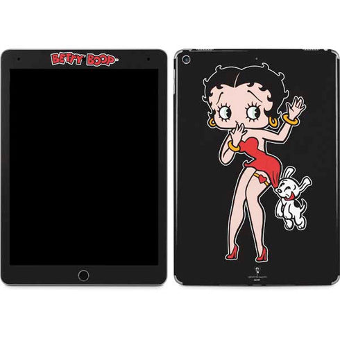 Betty Boop With Puppy iPad Skins