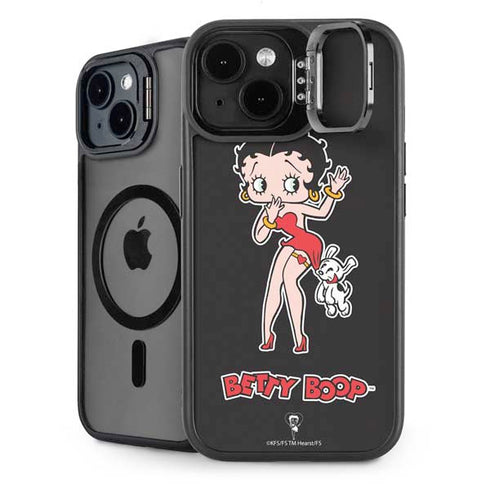 Betty Boop With Puppy iPhone 14 Plus Kickstand Case