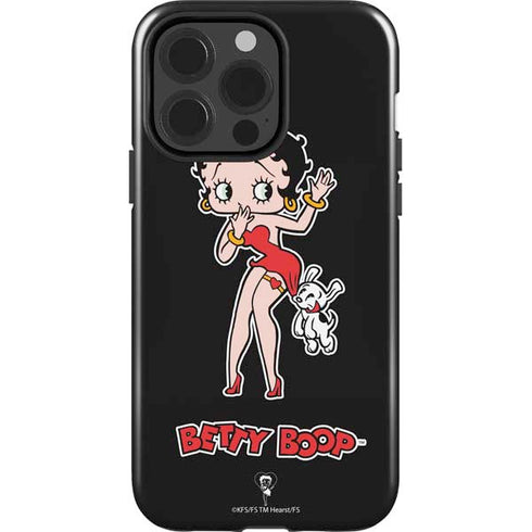 Betty Boop With Puppy iPhone 15 Pro Impact Case