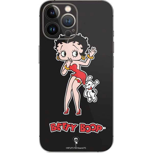 Betty Boop With Puppy iPhone 15 Pro Max Skin