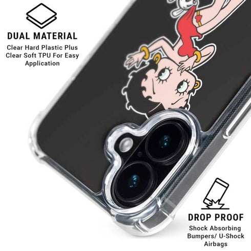 Betty Boop With Puppy iPhone 16 MagSafe Case