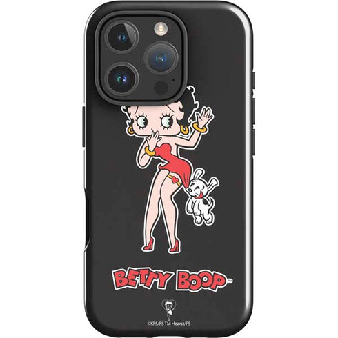 Betty Boop With Puppy iPhone 16 Pro Impact Case