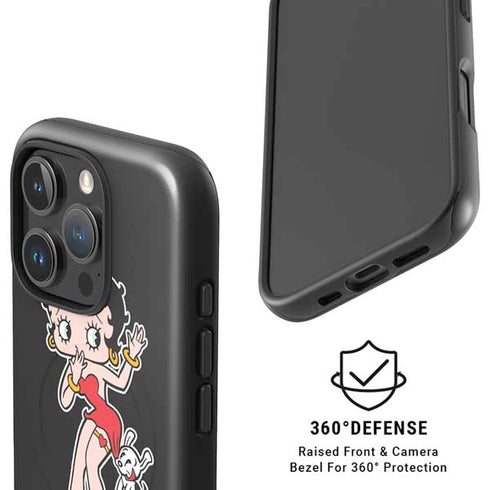 Betty Boop With Puppy iPhone 16 Pro Max Magsafe Impact Case