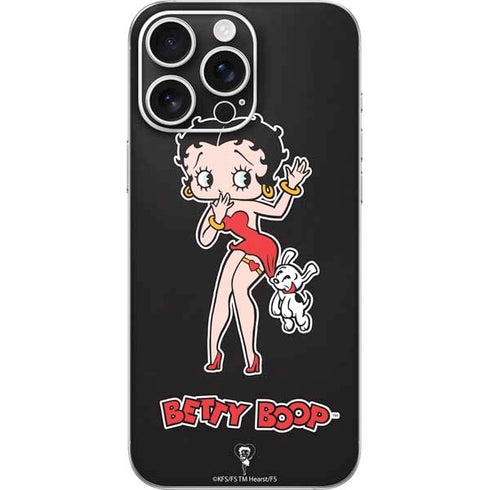 Betty Boop With Puppy iPhone 16 Pro Max Skin