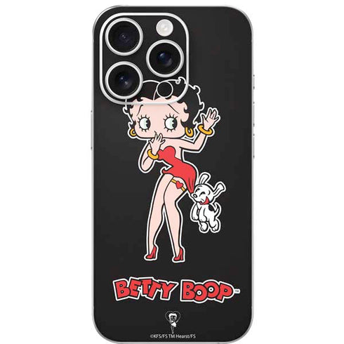 Betty Boop With Puppy iPhone 16 Pro Skin