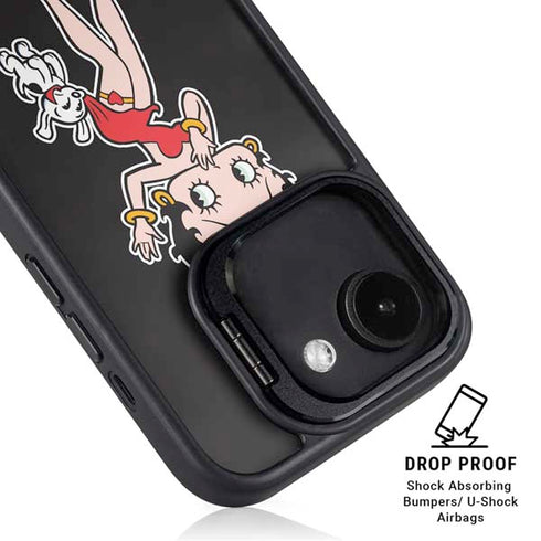 Betty Boop With Puppy iPhone 16e Kickstand Case