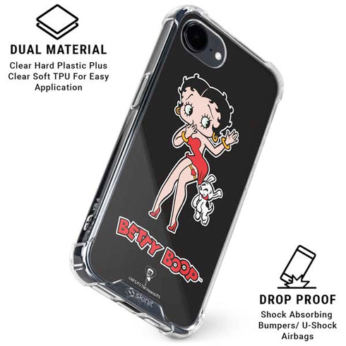 Betty Boop With Puppy iPhone 16e Clear Case