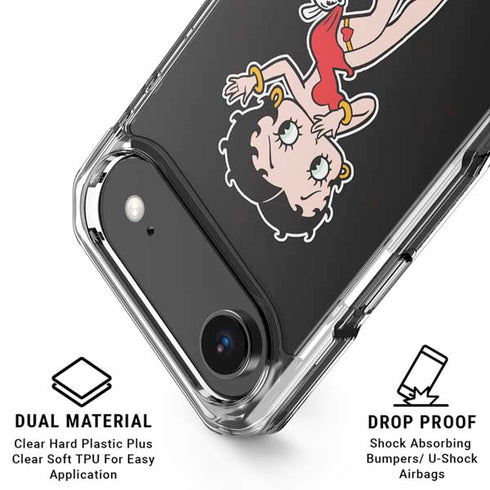 Betty Boop With Puppy iPhone 17 Air Clear Case