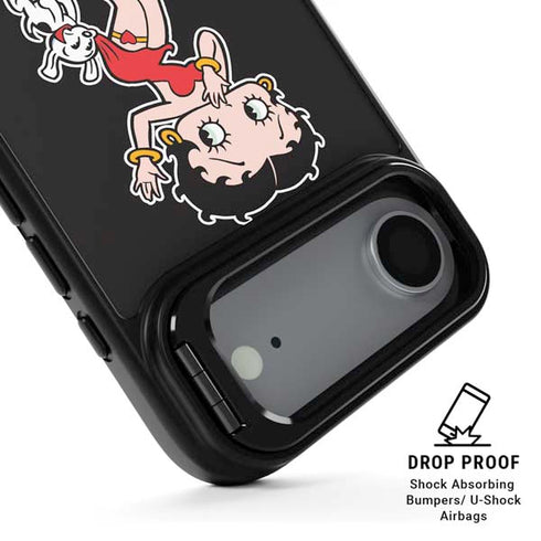 Betty Boop With Puppy iPhone 17 Air Kickstand Case