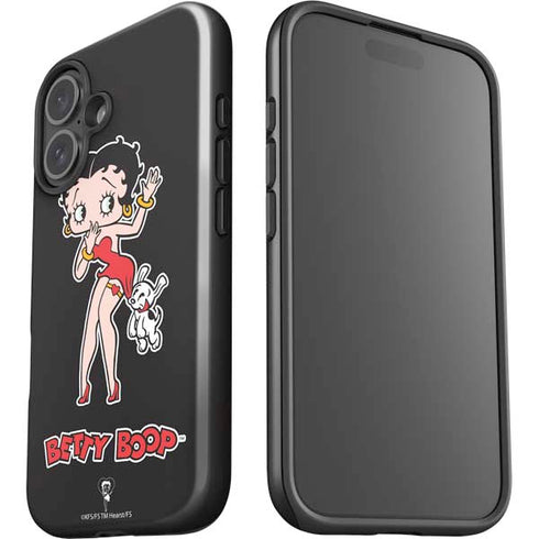Betty Boop With Puppy iPhone 17 Impact Case