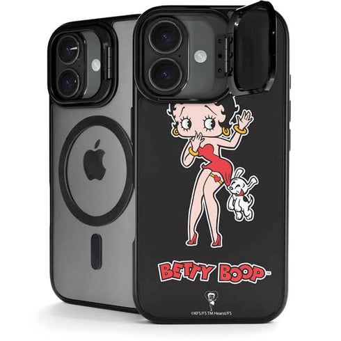 Betty Boop With Puppy iPhone 17 Kickstand Case
