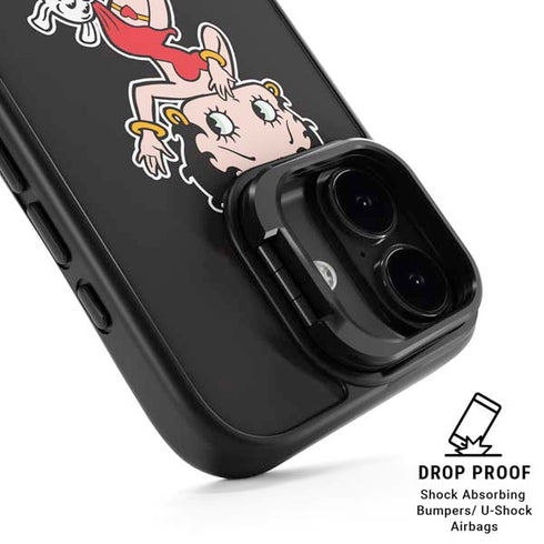 Betty Boop With Puppy iPhone 17 Kickstand Case