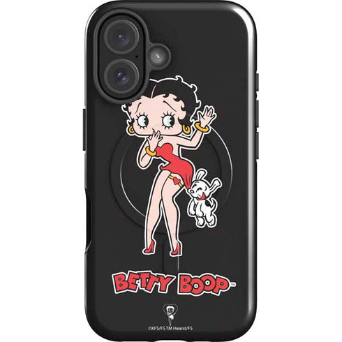 Betty Boop With Puppy iPhone 17 Magsafe Impact Case