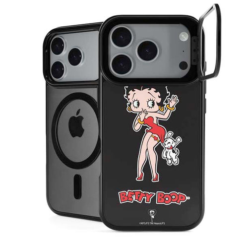 Betty Boop With Puppy iPhone 17 Pro Max Kickstand Case