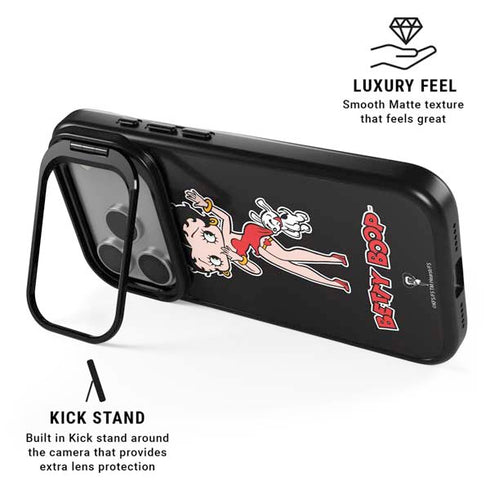 Betty Boop With Puppy iPhone 17 Pro Max Kickstand Case