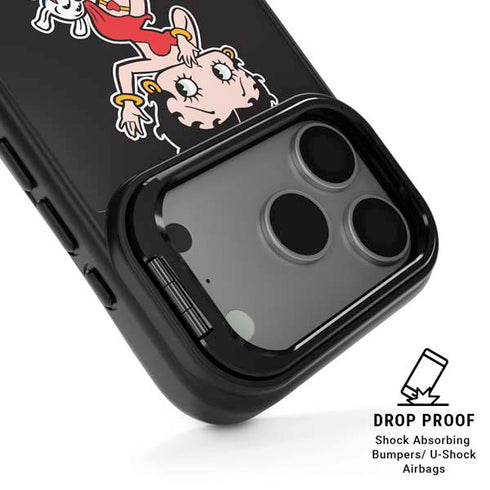Betty Boop With Puppy iPhone 17 Pro Max Kickstand Case