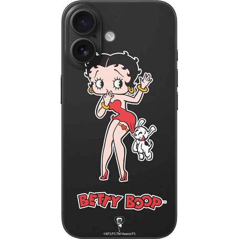 Betty Boop With Puppy iPhone 17 Skin