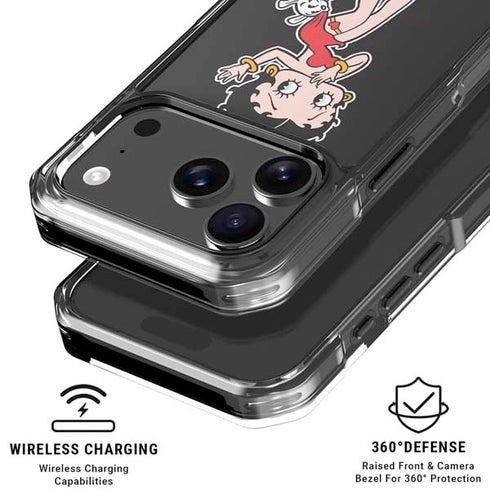 Betty Boop With Puppy iPhone 18 Pro Clear Case