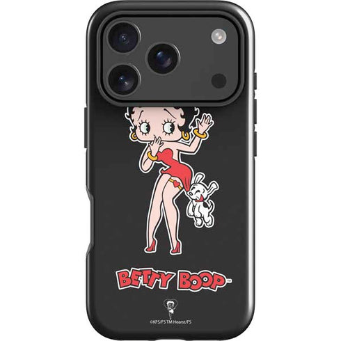 Betty Boop With Puppy iPhone 18 Pro Impact Case