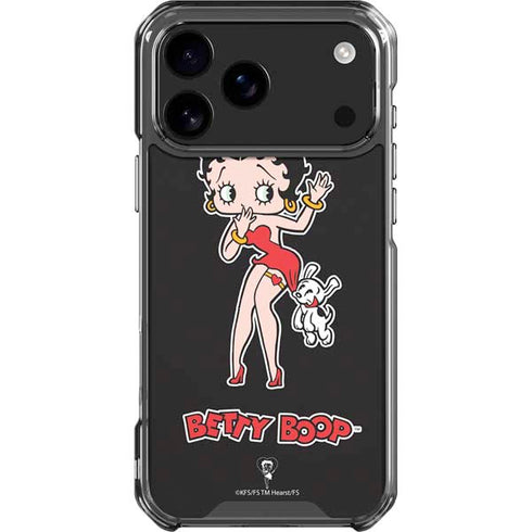 Betty Boop With Puppy iPhone 18 Pro Max Clear Case