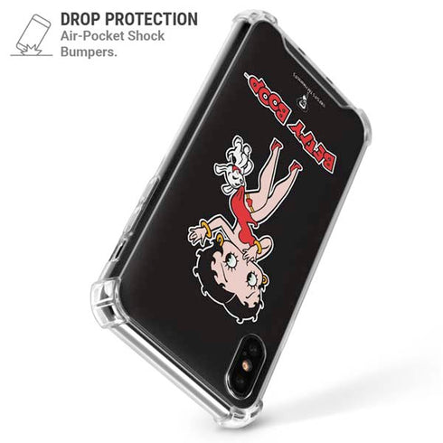 Betty Boop With Puppy iPhone X/XS Clear Case