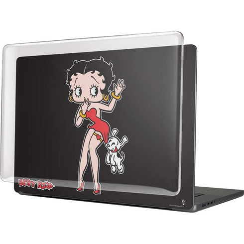 Betty Boop With Puppy MacBook Cases