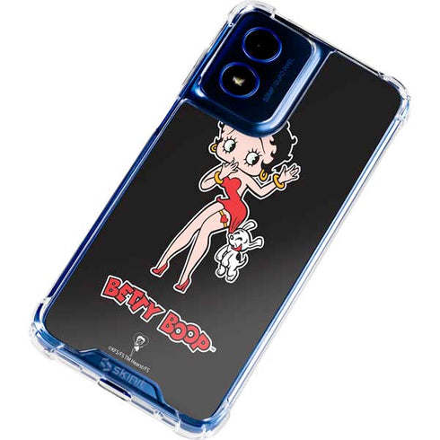 Betty Boop With Puppy Moto G Play 4G (2024) Clear Case