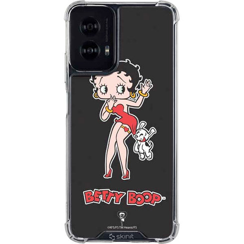 Betty Boop With Puppy Moto G Power 5G (2024) Clear Case
