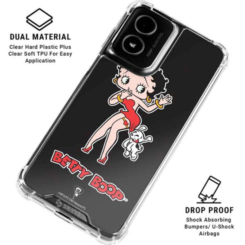 Betty Boop With Puppy Moto G Power 5G (2024) Clear Case