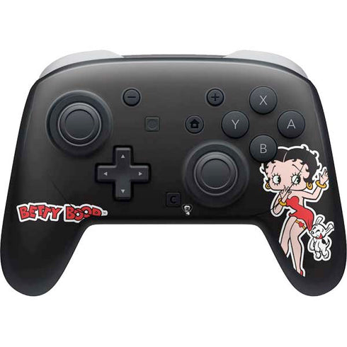 Betty Boop With Puppy Nintendo Switch 2 (2025) Pro Controller Skin