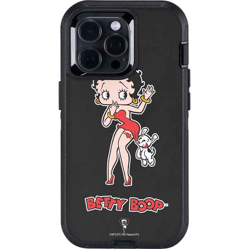 Betty Boop With Puppy Otterbox Defender iPhone Skin